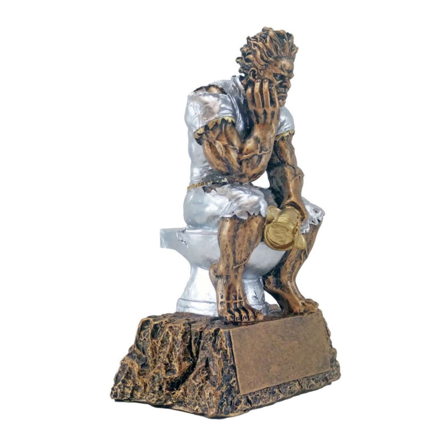 Toilet Monster Trophy | Engraved Last Place Monster Trophy - 6.75 Inch Tall Decade Awards