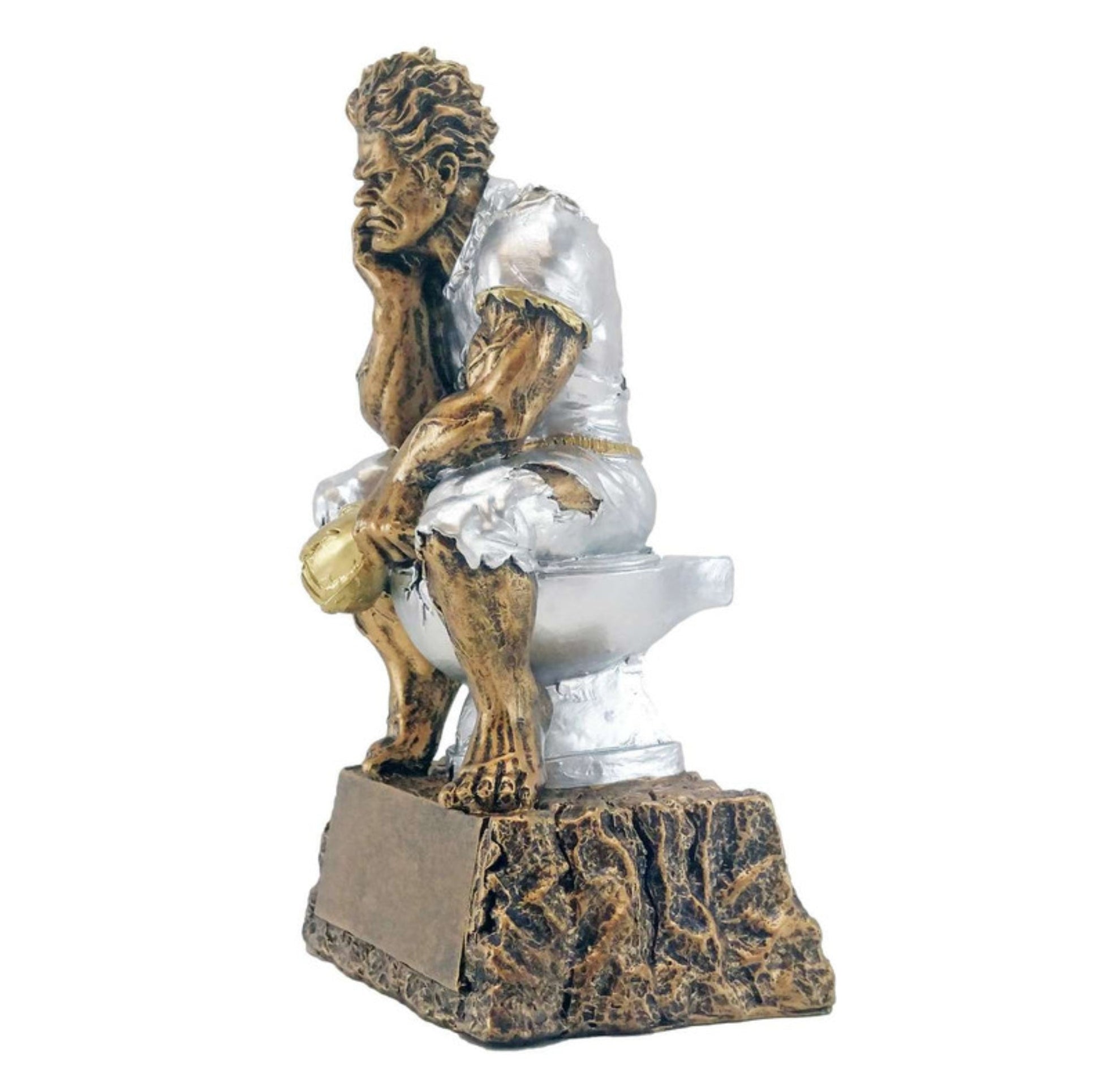 Toilet Monster Trophy | Engraved Last Place Monster Trophy - 6.75 Inch Tall Decade Awards