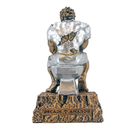 Toilet Monster Trophy | Engraved Last Place Monster Trophy - 6.75 Inch Tall Decade Awards