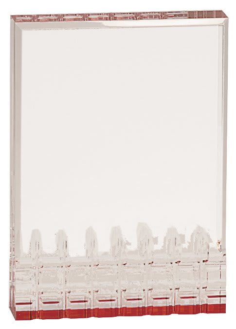 Mirage Acrylic Trophy | Blue, Gold, Green or Red | Personalized Acrylic Corporate Award | 5, 6 or 7 Inches Tall