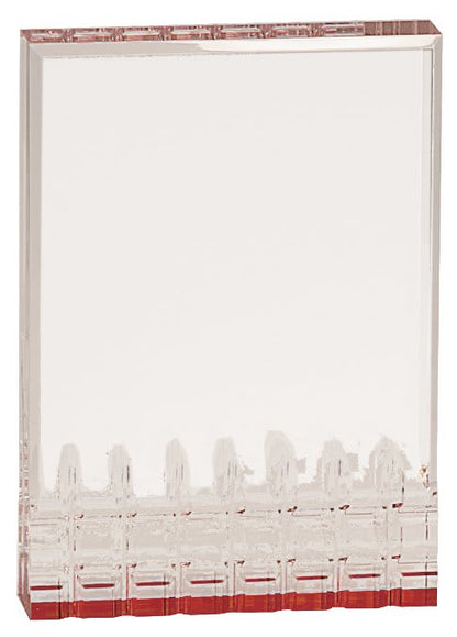 Mirage Acrylic Trophy | Blue, Gold, Green or Red | Personalized Acrylic Corporate Award | 5, 6 or 7 Inches Tall