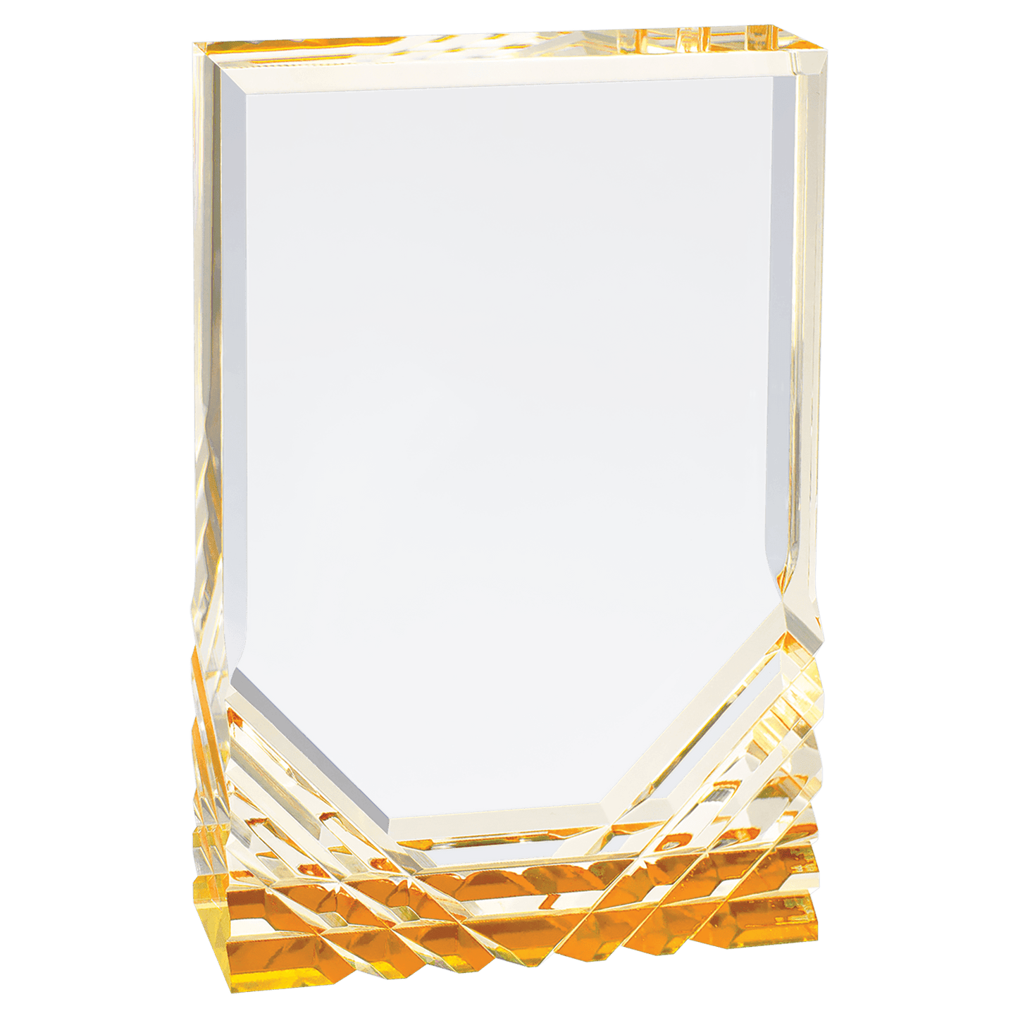 Jewel Mirage Acrylic Trophy | Blue or Gold | Personalized Acrylic Corporate Award | 6, 7 or 8 Inches Tall
