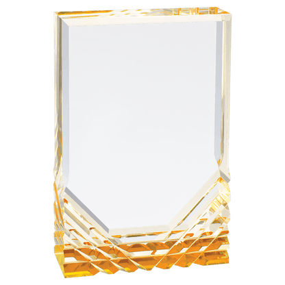 Jewel Mirage Acrylic Trophy | Blue or Gold | Personalized Acrylic Corporate Award | 6, 7 or 8 Inches Tall