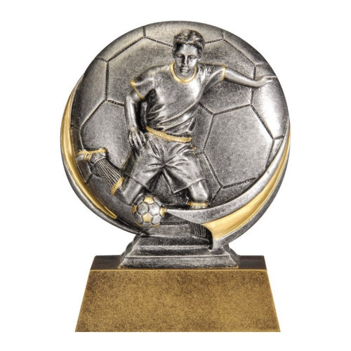 Soccer Trophy, Male | Engraved Motion X Soccer Award - 5 Inch Tall