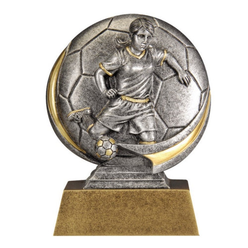 Soccer Trophy, Female | Engraved Motion X Soccer Award - 5 Inch Tall