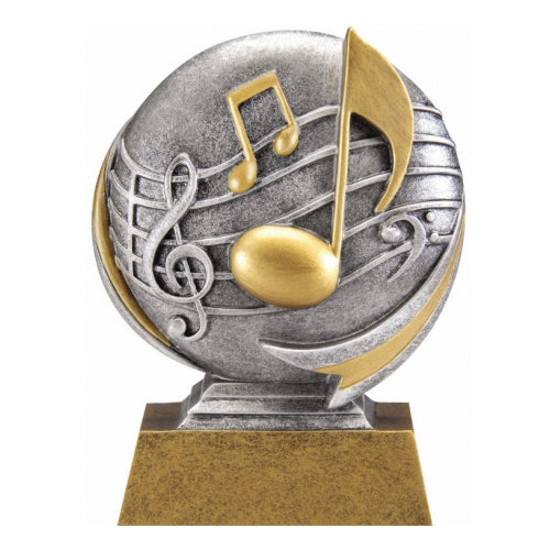 Music Trophy | Engraved Motion X Band Award - 5 Inch Tall Decade Awards