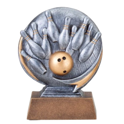 Bowling Trophy | Engraved Motion X Bowler Award - 5 Inch Tall Decade Awards