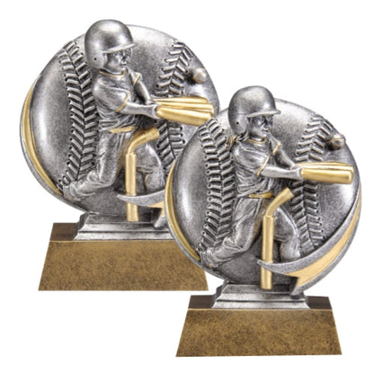 T-Ball Trophy, Male or Female | Engraved Motion X T-Ball Award - 5 Inch Tall Decade Awards