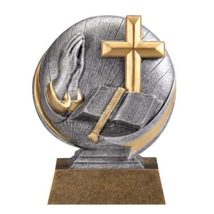 Religion Motion Extreme 3D Trophy | Engraved Theology Award - 5 Inch Tall Decade Awards