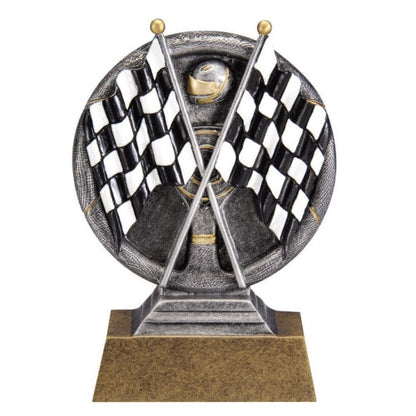 Motion X Checkered Flags Racing Trophy with free custom engraving – Decade Awards