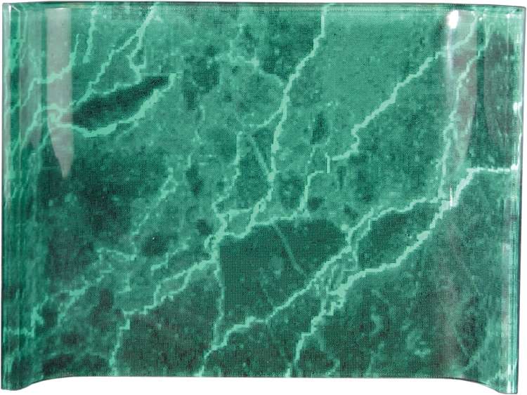 Marbleized Crescent Acrylic Award - Red, Blue or Green | Engraved Acrylic Award -4x6, 5x7 or 6x8 Inches Decade Awards