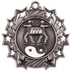 Martial Arts Ten Star Medal - Gold, Silver or Bronze | Engraved Karate 10 Star Medallion | 2.25 Inch Wide Decade Awards
