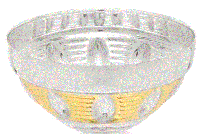 Metal Cup Trophy - Silver with Gold Accent | Engraved Corporate Cup Award - 9.75", 10.75" or 16.5" Tall Decade Awards