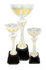 Metal Cup Trophy - Silver with Gold Accent | Engraved Corporate Cup Award - 9.75", 10.75" or 16.5" Tall Decade Awards