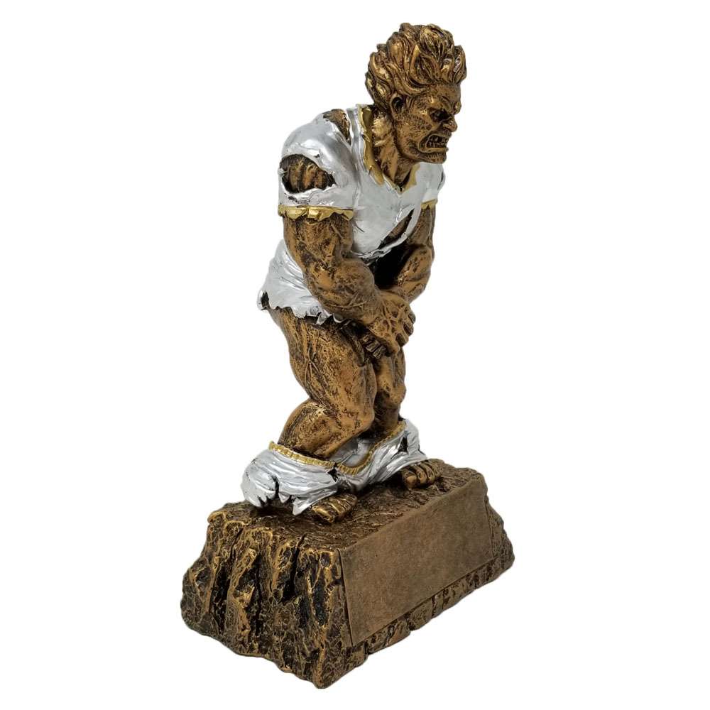 Monster CAUGHT WITH HIS PANTS DOWN Trophy | Engraved Last Place Award - 6.75 Inch Tall Decade Awards