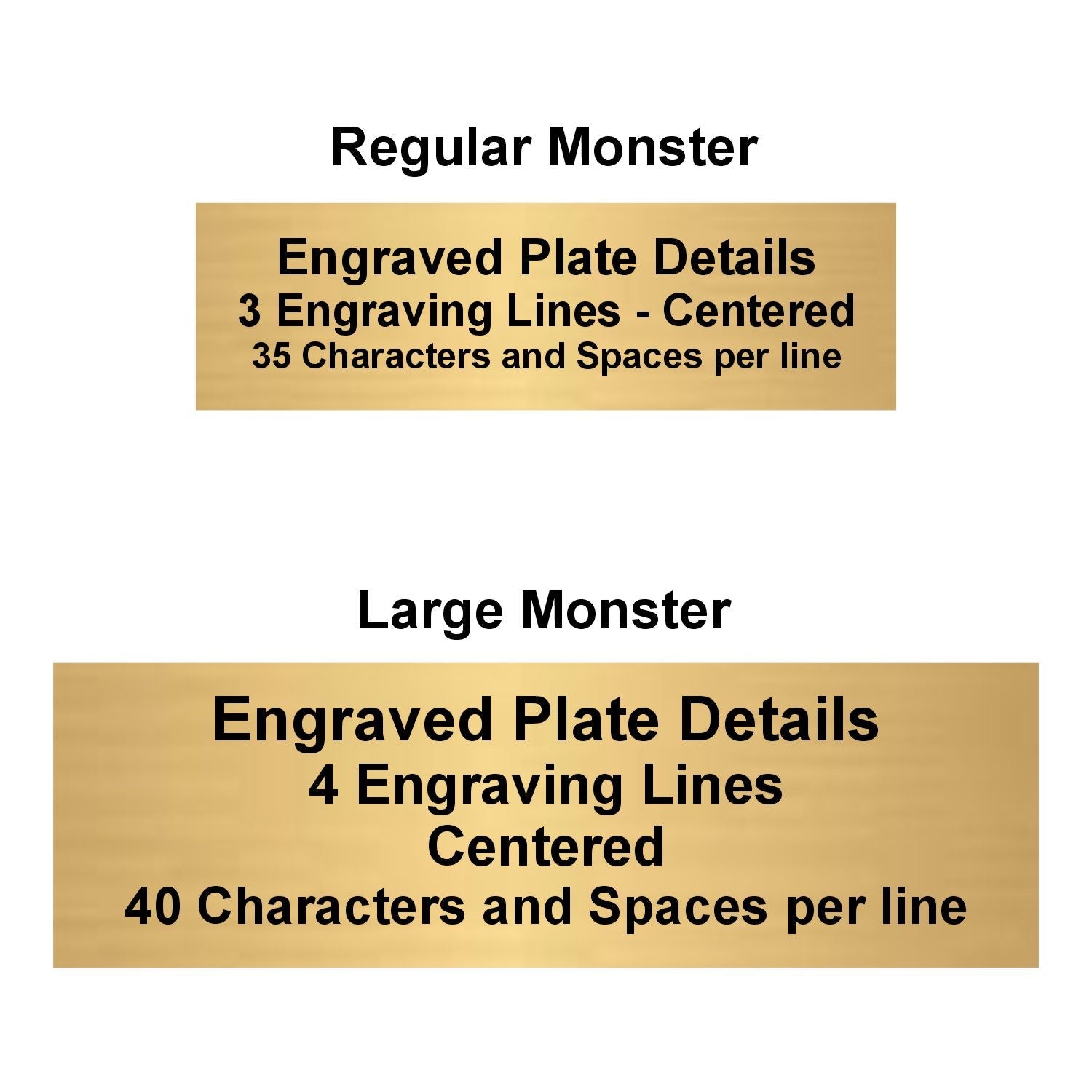 Monster Victory Trophy | Engraved Triumphant Beast Award - 6.75 or 9.5 Inch Tall Decade Awards