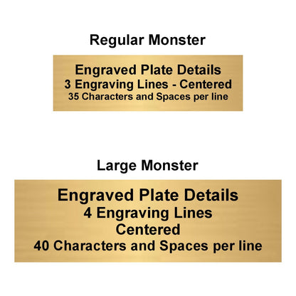 Monster Victory Trophy | Engraved Triumphant Beast Award - 6.75 or 9.5 Inch Tall Decade Awards