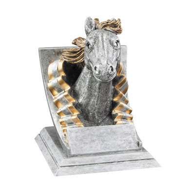 Mustang Spirit Mascot Trophy | Engraved Mustang Horse Award - 4 Inch Tall Decade Awards