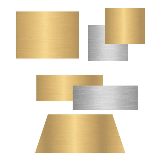 Plate - Replacement | Engraved Custom Replacement Plate - Silver or Gold Finish Decade Awards