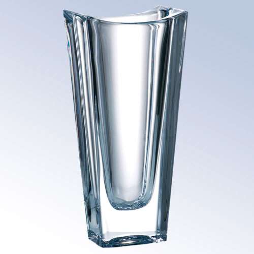 Okinawa Crystal Vase Corporate Award | Engraved Crystal Vase - 10" Tall Decade Awards