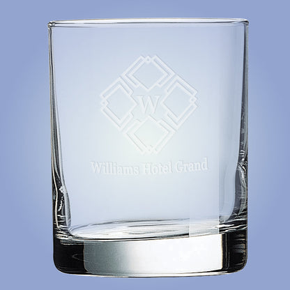10.5 oz Rocks Glass / Old Fashioned / Whiskey Glass - Personalized Decade Awards