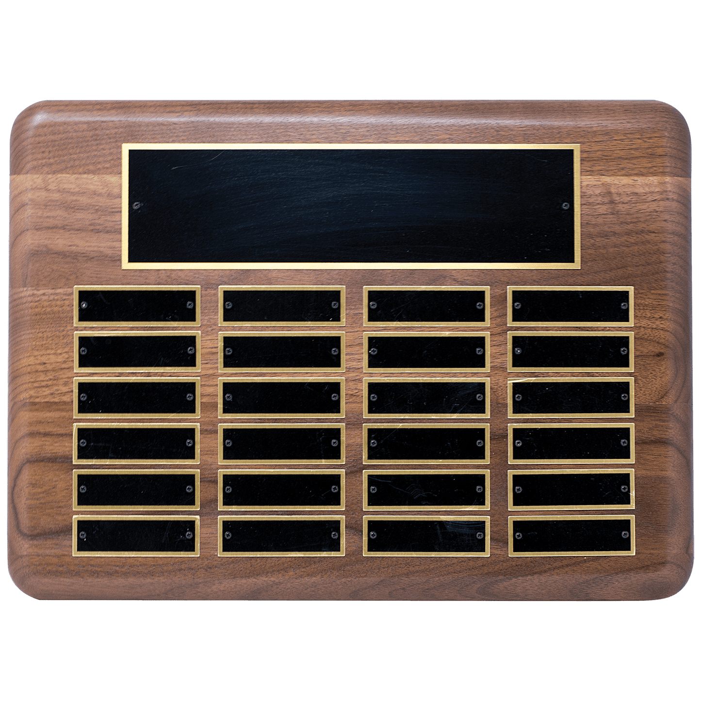 American Walnut Perpetual Plaques – Custom Recognition Awards Decade Awards