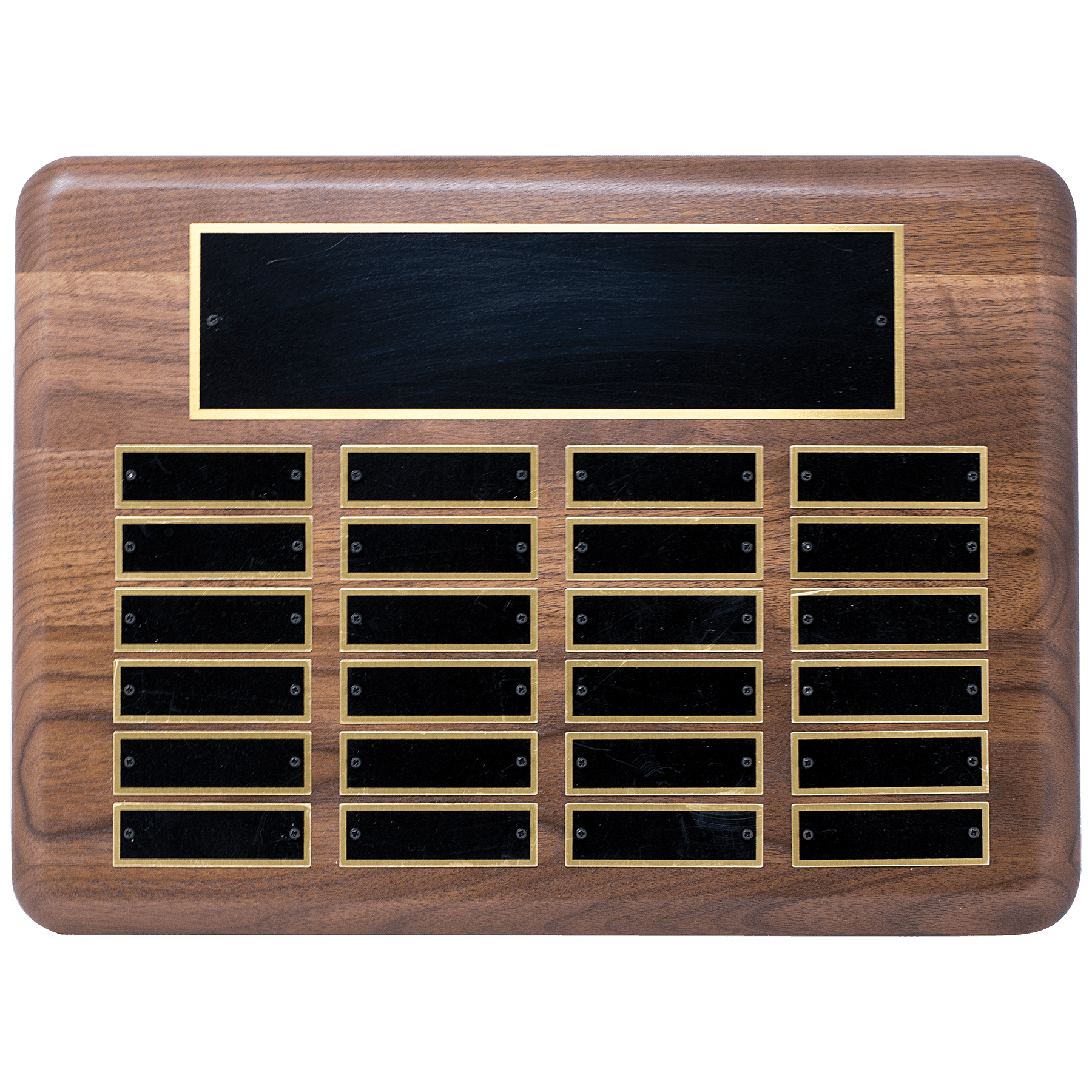 American Walnut Perpetual Plaques – Custom Recognition Awards Decade Awards