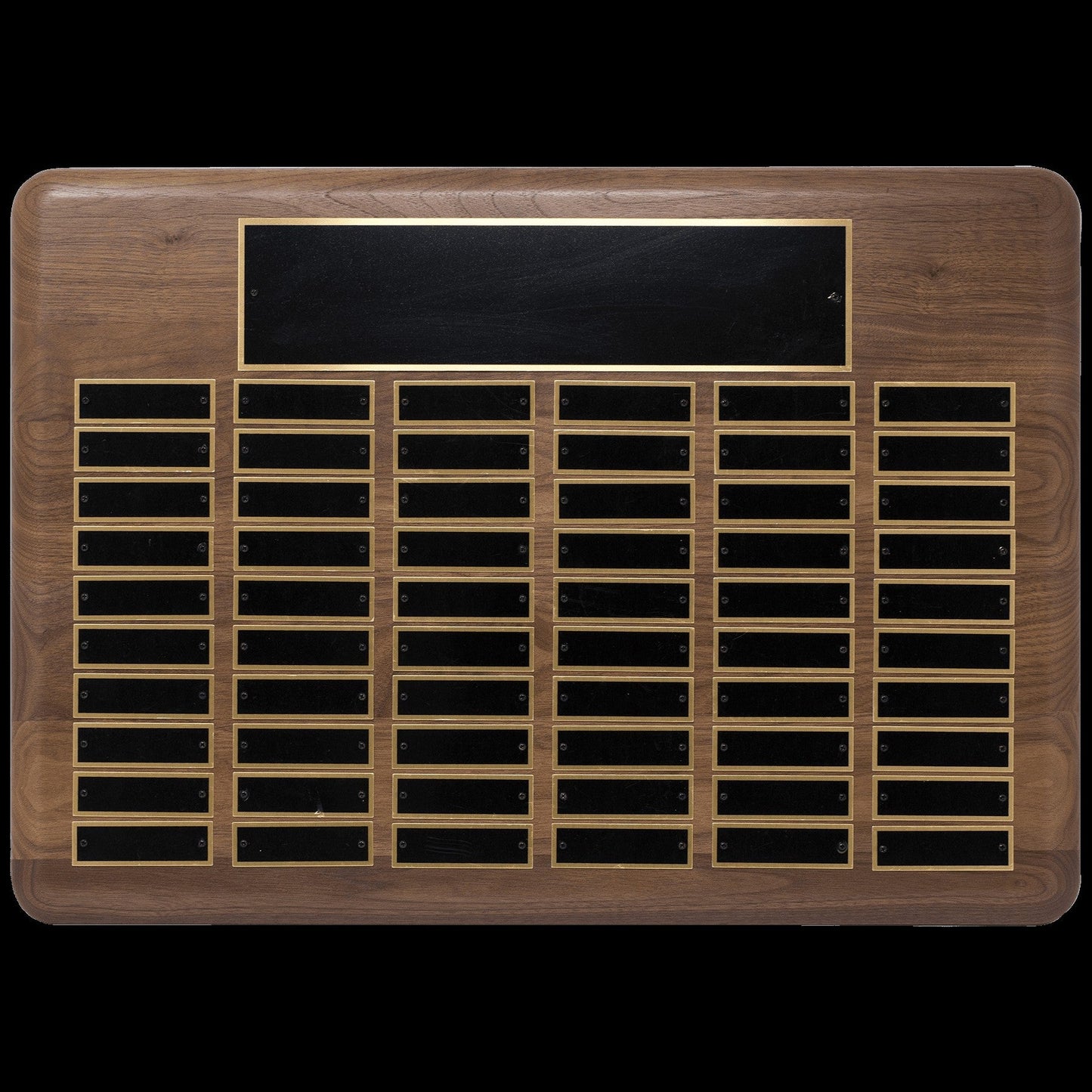 American Walnut Perpetual Plaques – Custom Recognition Awards Decade Awards