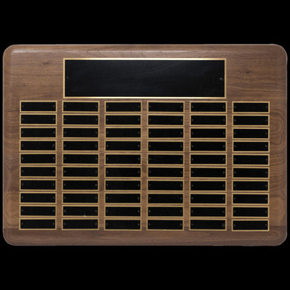 American Walnut Perpetual Plaques – Custom Recognition Awards Decade Awards