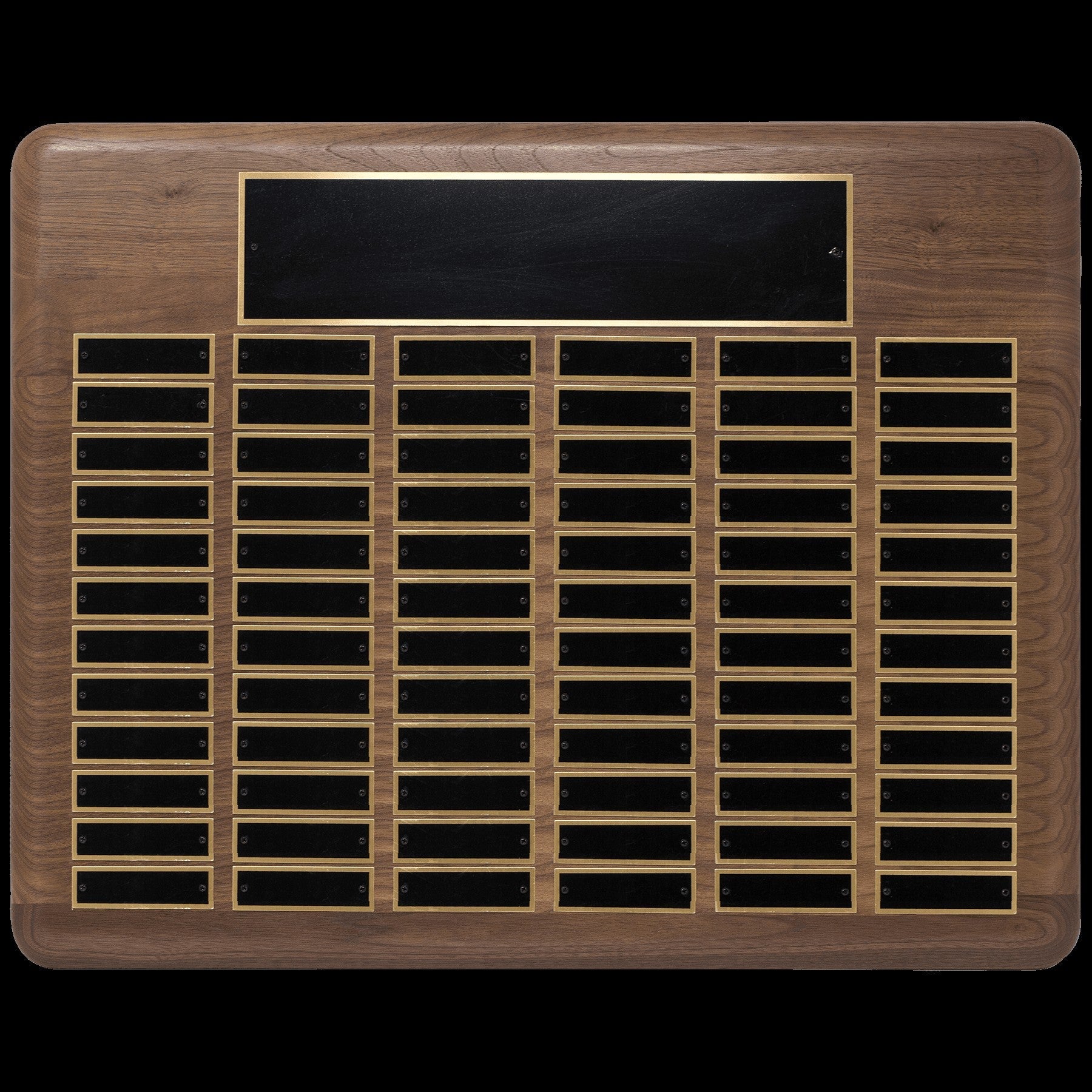 American Walnut Perpetual Plaques – Custom Recognition Awards Decade Awards