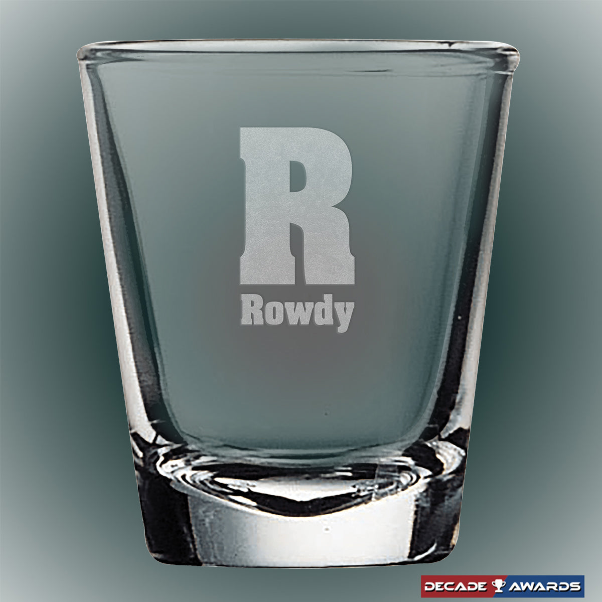 2 oz Shot Glass - Personalized | Engraved Shot Glass Decade Awards