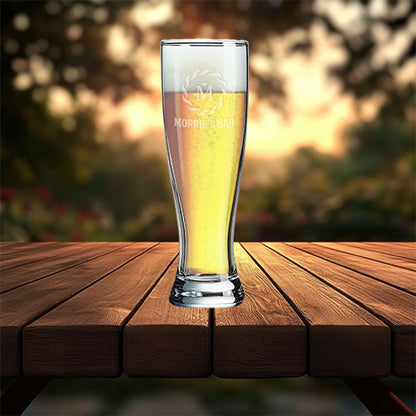 16 oz Pilsner Glass - Personalized | Engraved Pilsner Beer Glass Decade Awards