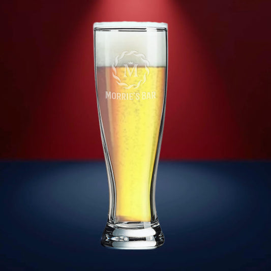 16 oz Pilsner Glass - Personalized | Engraved Pilsner Beer Glass Decade Awards