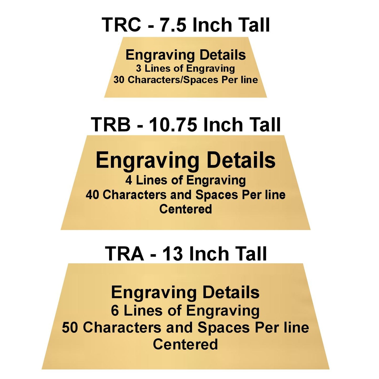 Fantasy Football Tower Trophy | Engraved FFL Award - 7.5, 10.75 or 13 Inch Tall Decade Awards