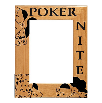 Poker Picture Frame | Personalized Picture Frame | 3 Sizes