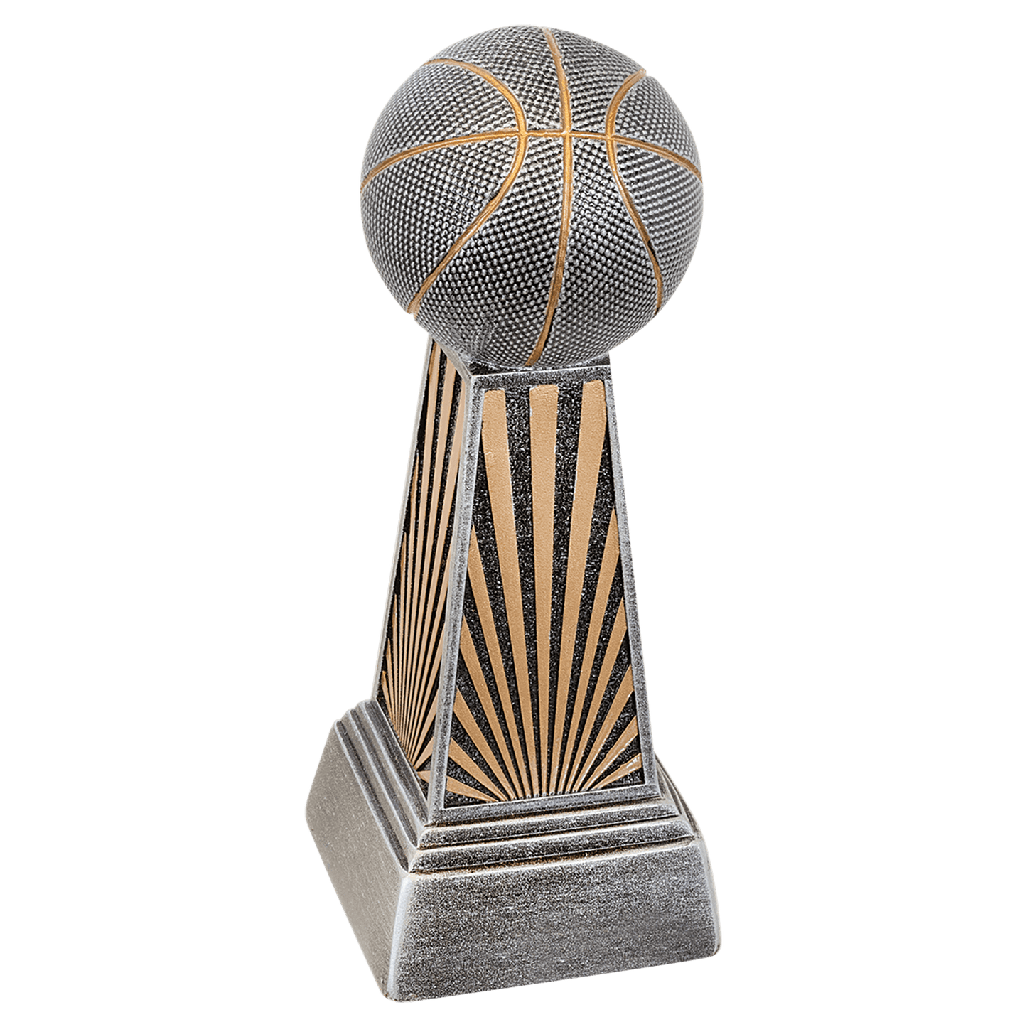 Basketball Trophy, Imperial Tower | Engraved Basketball Award - 6, 7.875 or 9.875 Inch Tall Decade Awards