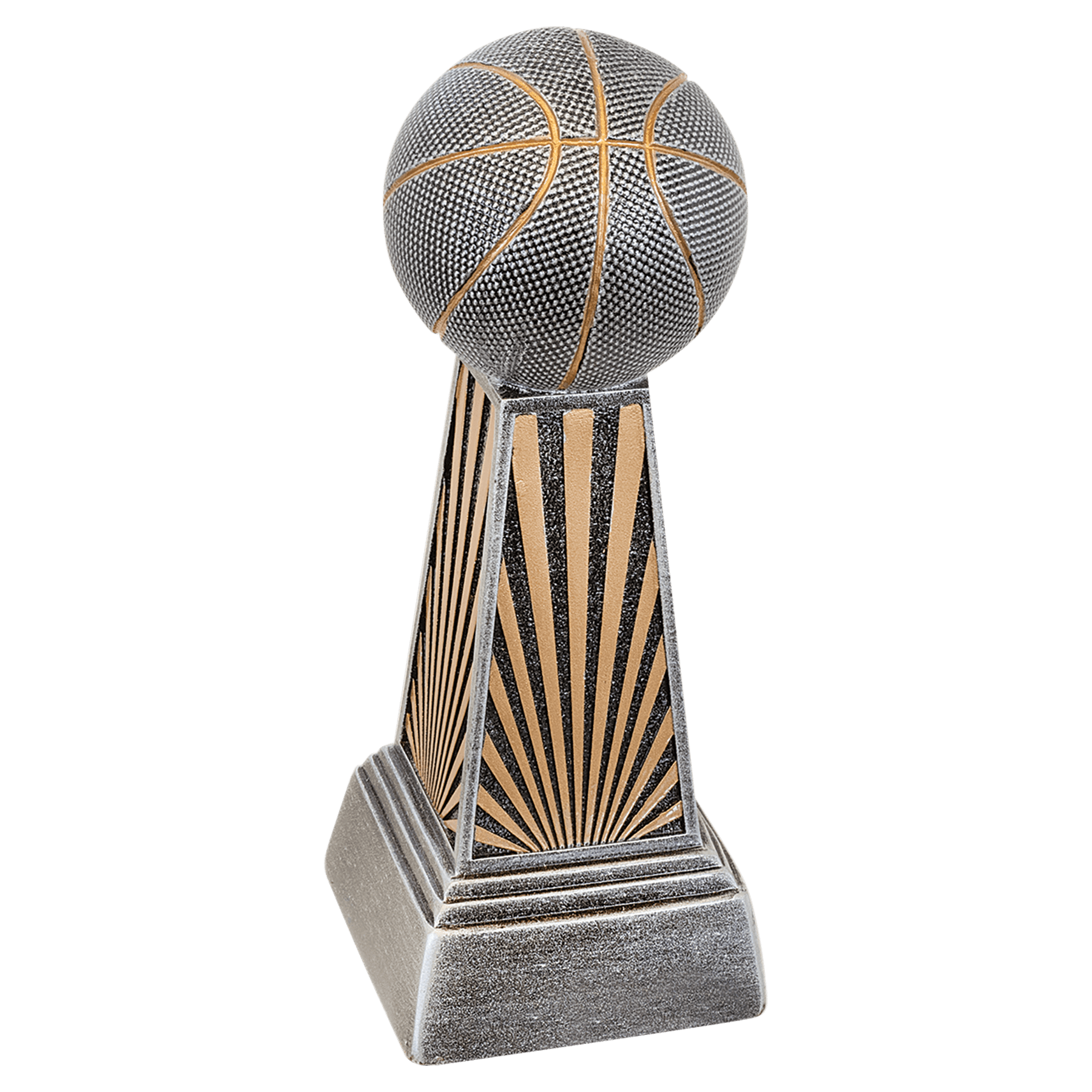 Basketball Trophy, Imperial Tower | Engraved Basketball Award - 6, 7.875 or 9.875 Inch Tall Decade Awards