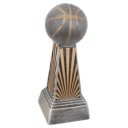 Basketball Trophy, Imperial Tower | Engraved Basketball Award - 6, 7.875 or 9.875 Inch Tall Decade Awards