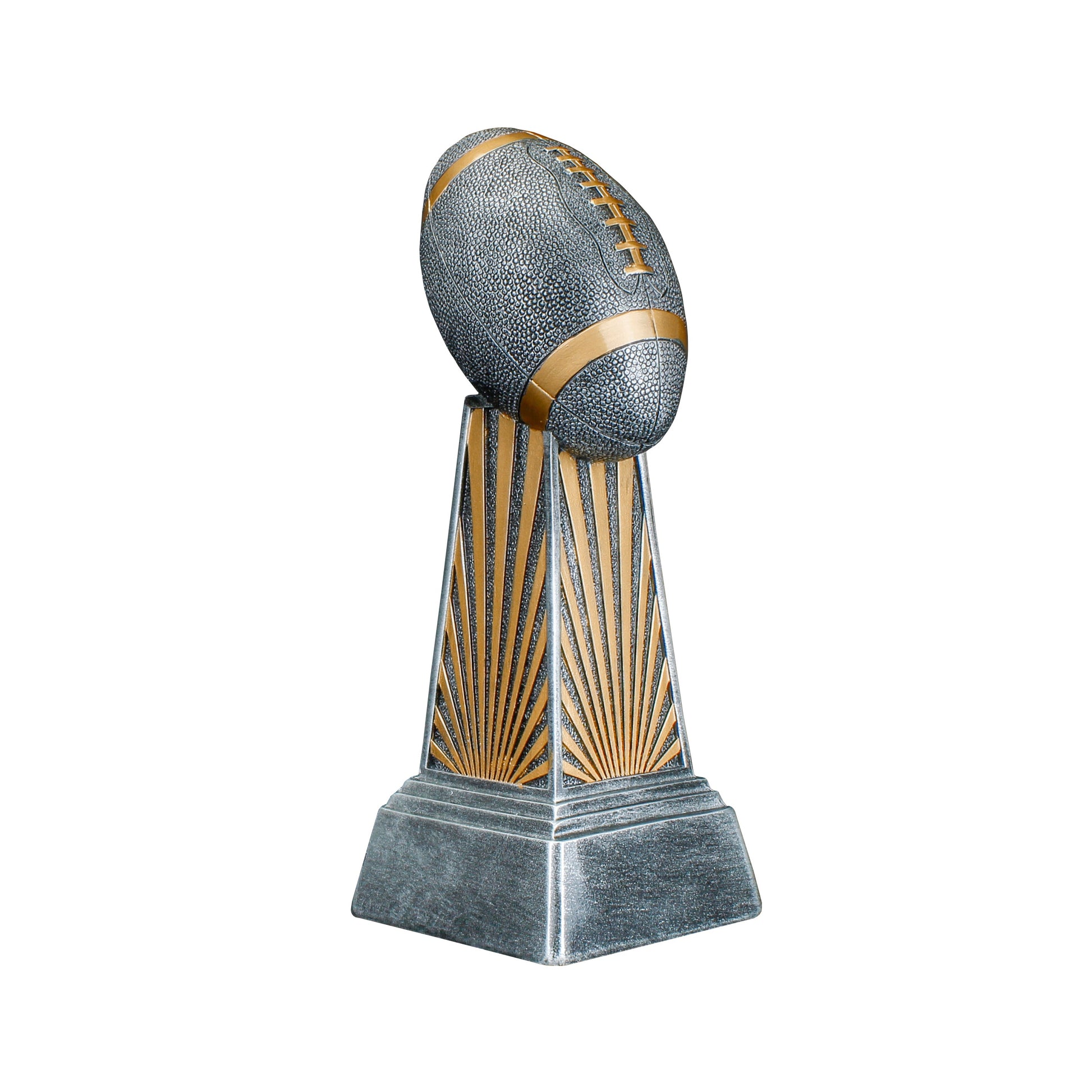 Football Trophy, Imperial Tower | Engraved Football Award - 6, 7.875 or 9.875 Inch Tall Decade Awards