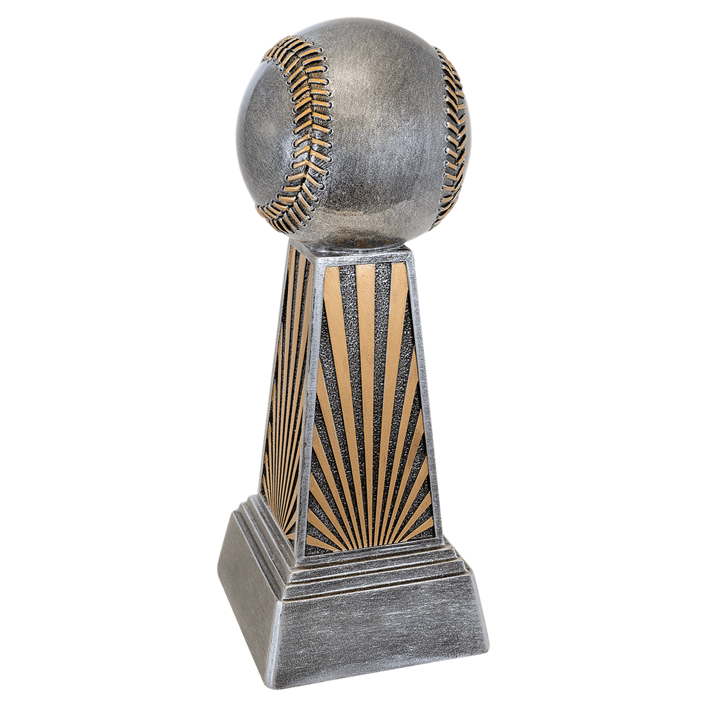 Baseball Trophy, Imperial Tower | Engraved Baseball Award - 6, 7.875 or 9.875 Inch Tall Decade Awards
