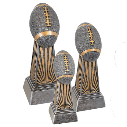 Football Trophy, Imperial Tower | Engraved Football Award - 6, 7.875 or 9.875 Inch Tall Decade Awards
