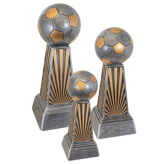 Soccer Trophy, Imperial Tower | Engraved Soccer Award - 6, 7.875 or 9.875 Inch Tall Decade Awards