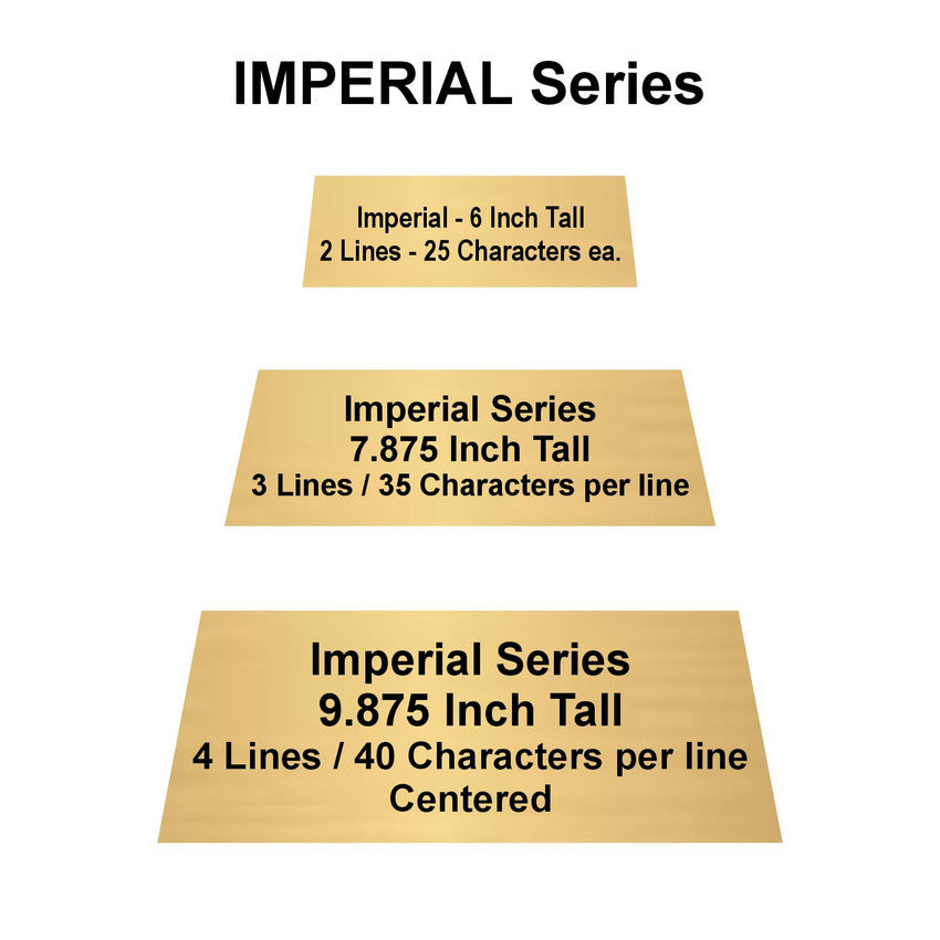 Football Trophy, Imperial Tower | Engraved Football Award - 6, 7.875 or 9.875 Inch Tall Decade Awards
- Plate sizes