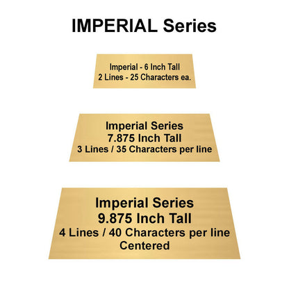 Football Trophy, Imperial Tower | Engraved Football Award - 6, 7.875 or 9.875 Inch Tall Decade Awards
- Plate sizes