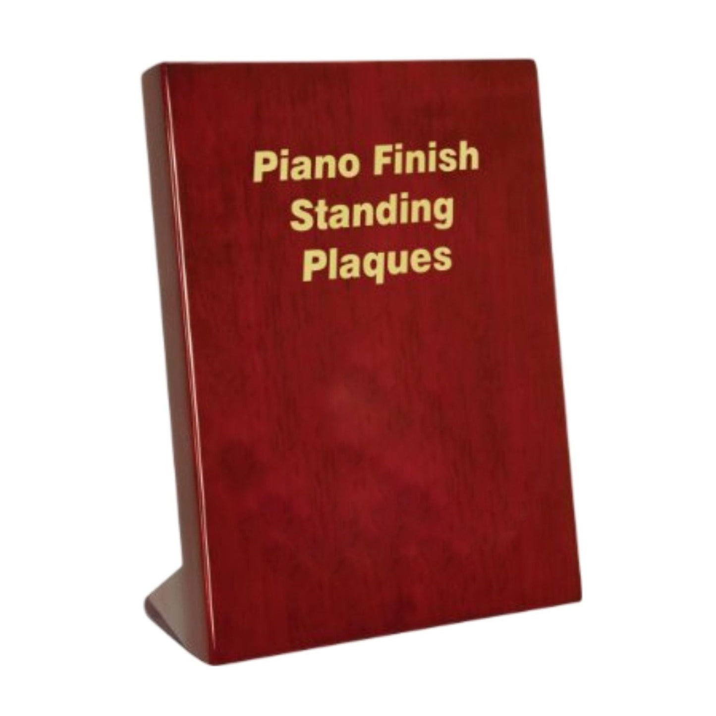 Plaque - Self Standing with Rosewood High Gloss Finish | Engraved Plaque - 7, 8.25 or 9.25 Inch Tall Decade Awards