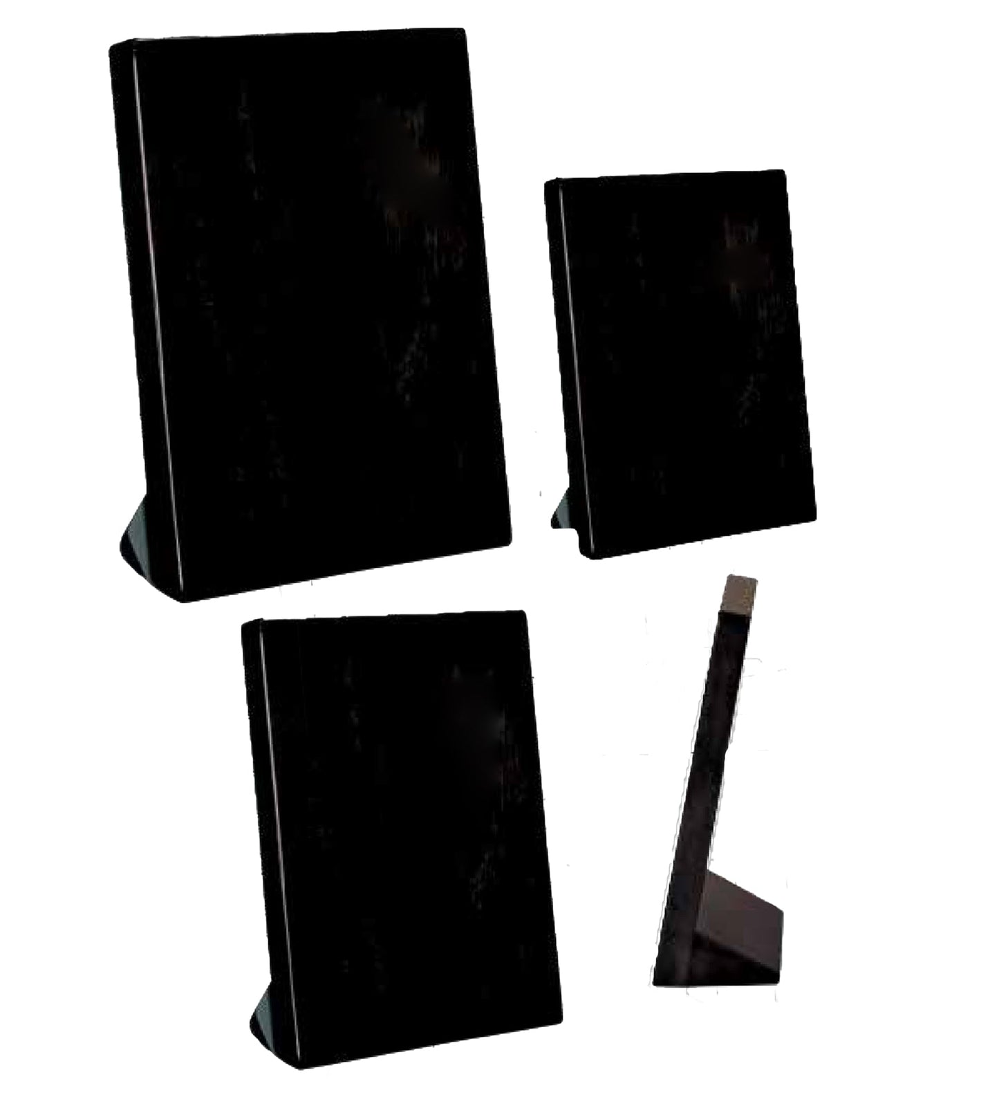 Plaque - Self Standing with Black High Gloss Finish | Engraved Plaque - 7, 8.25 or 9.25 Inch Tall Decade Awards