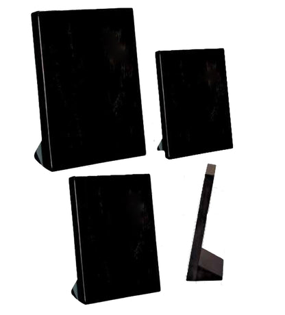 Plaque - Self Standing with Black High Gloss Finish | Engraved Plaque - 7, 8.25 or 9.25 Inch Tall Decade Awards