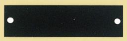 Black Brass Engraving Plate - Engraved Perpetual Plate - 2.75 x .875 WITH HOLES