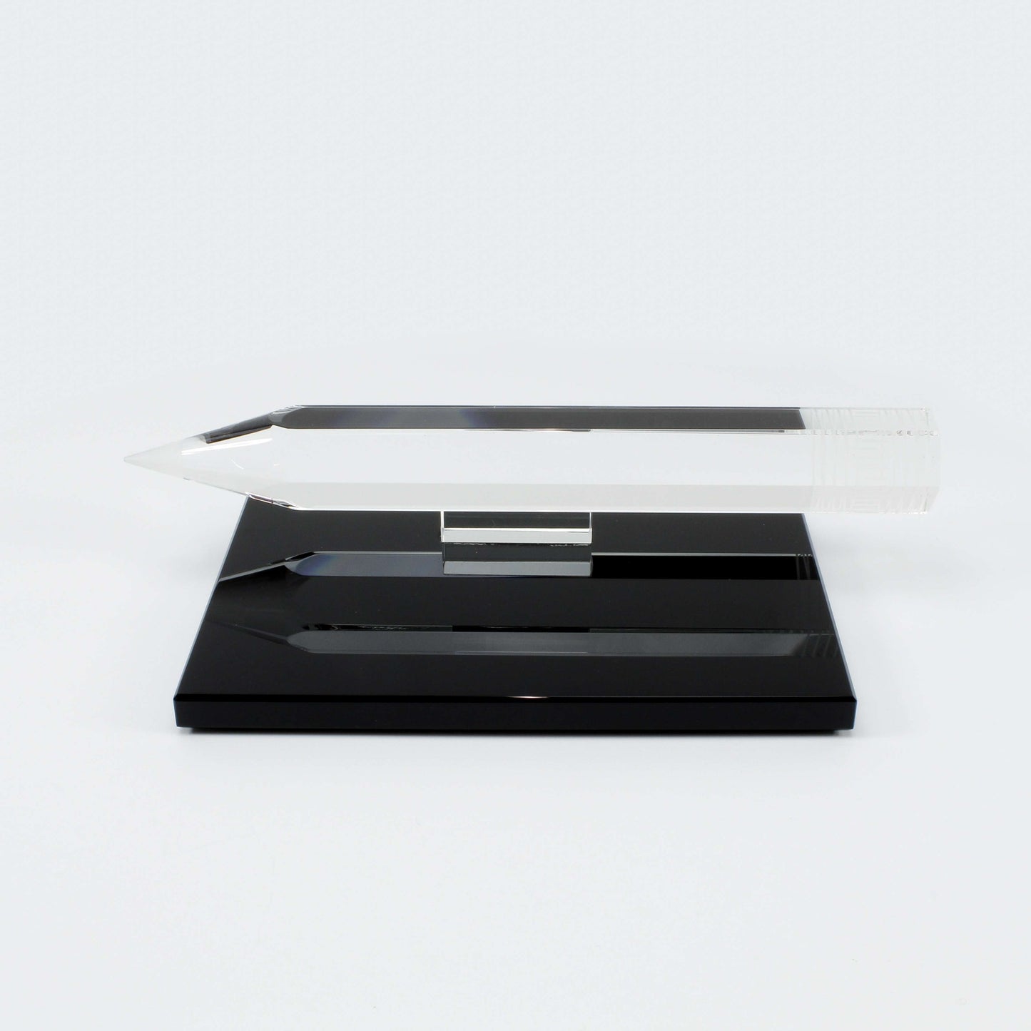 Crystal Pencil Trophy with custom engraving for writing and academic recognition – Decade Awards