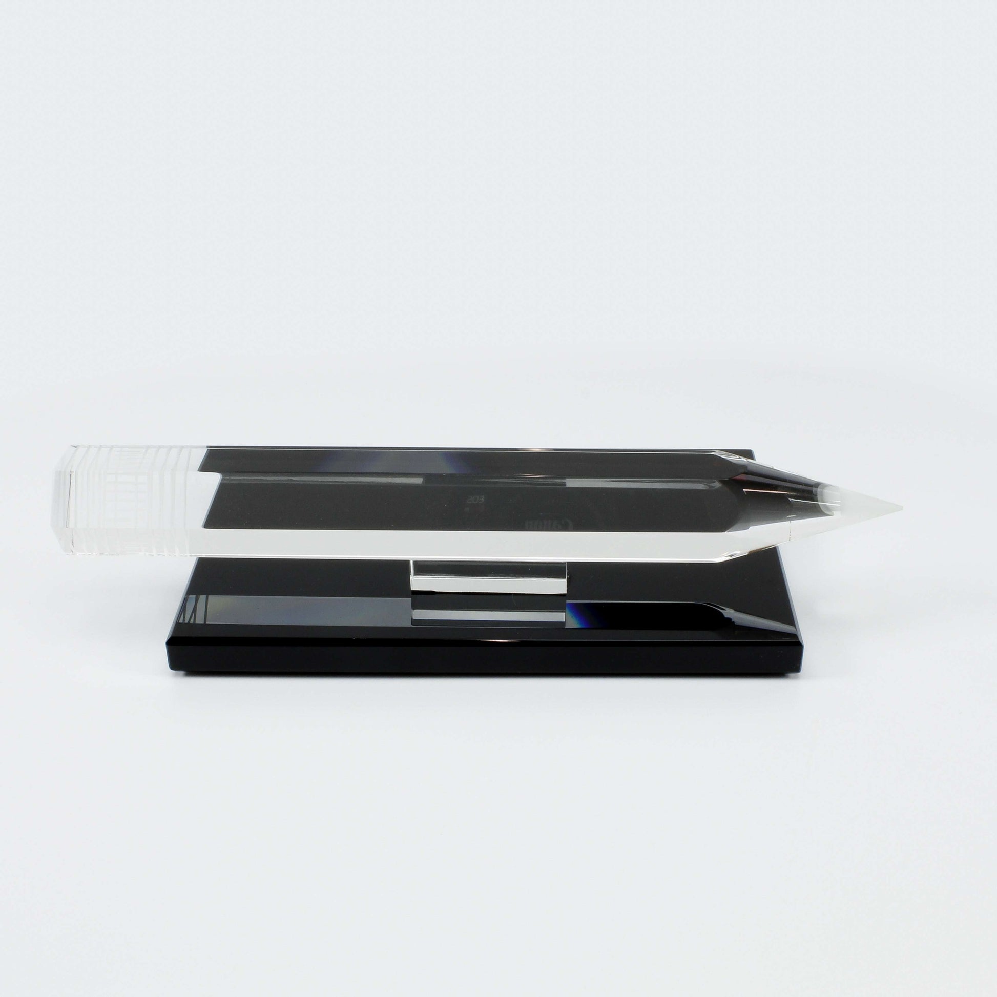 Crystal Pencil Trophy with custom engraving for writing and academic recognition – Decade Awards